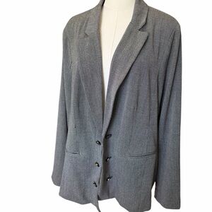 Torrid Longline Knit Open Women's Gray Blazer Sz 4